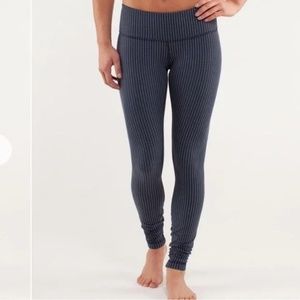 Lululemon Pinstripe Luon Legging